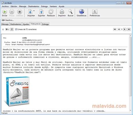 Download MaxBulk Mailer Pro